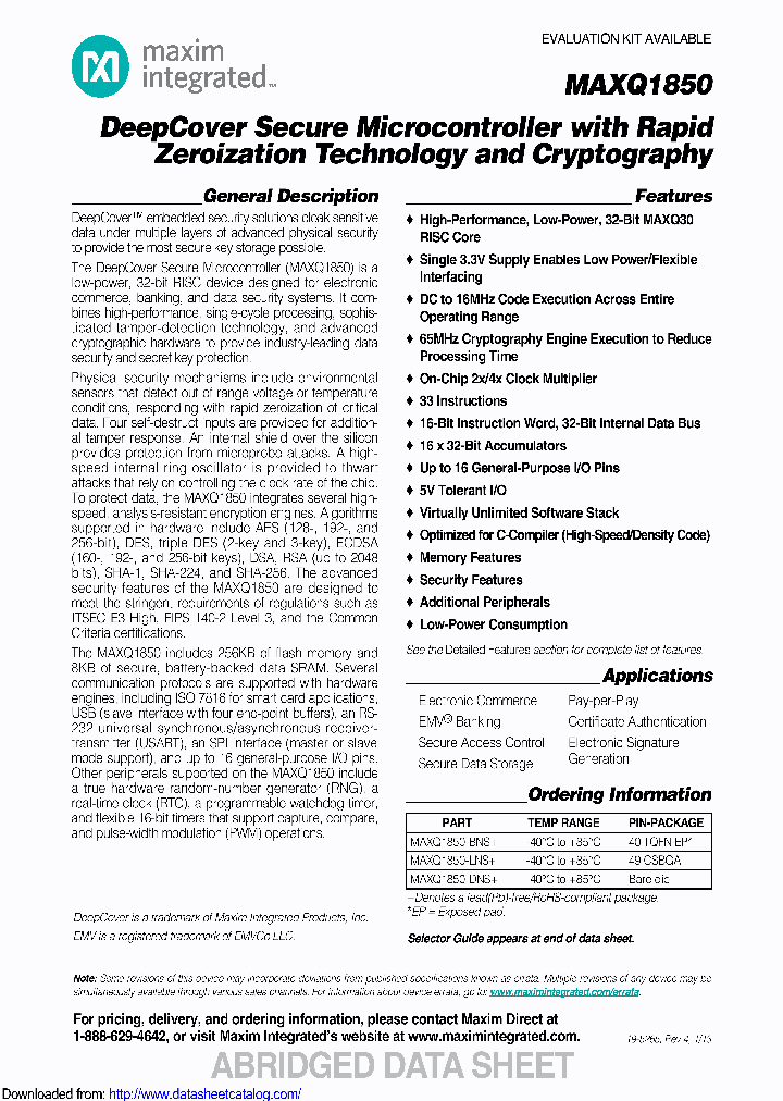 MAXQ1850_8971133.PDF Datasheet