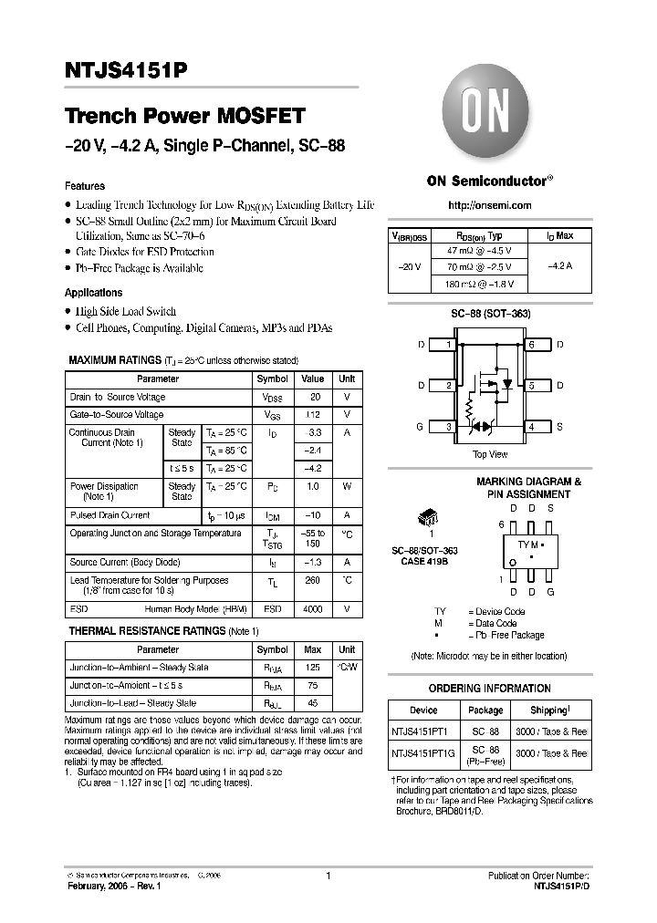 NTJS4151P_8971960.PDF Datasheet