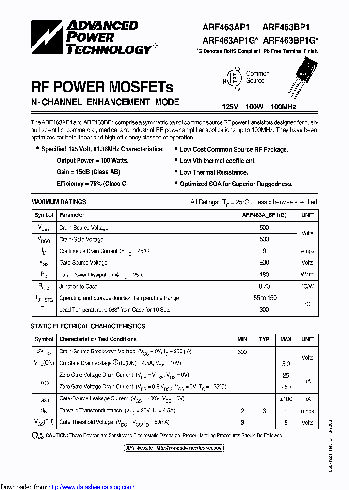 ARF463AP1G_8972024.PDF Datasheet