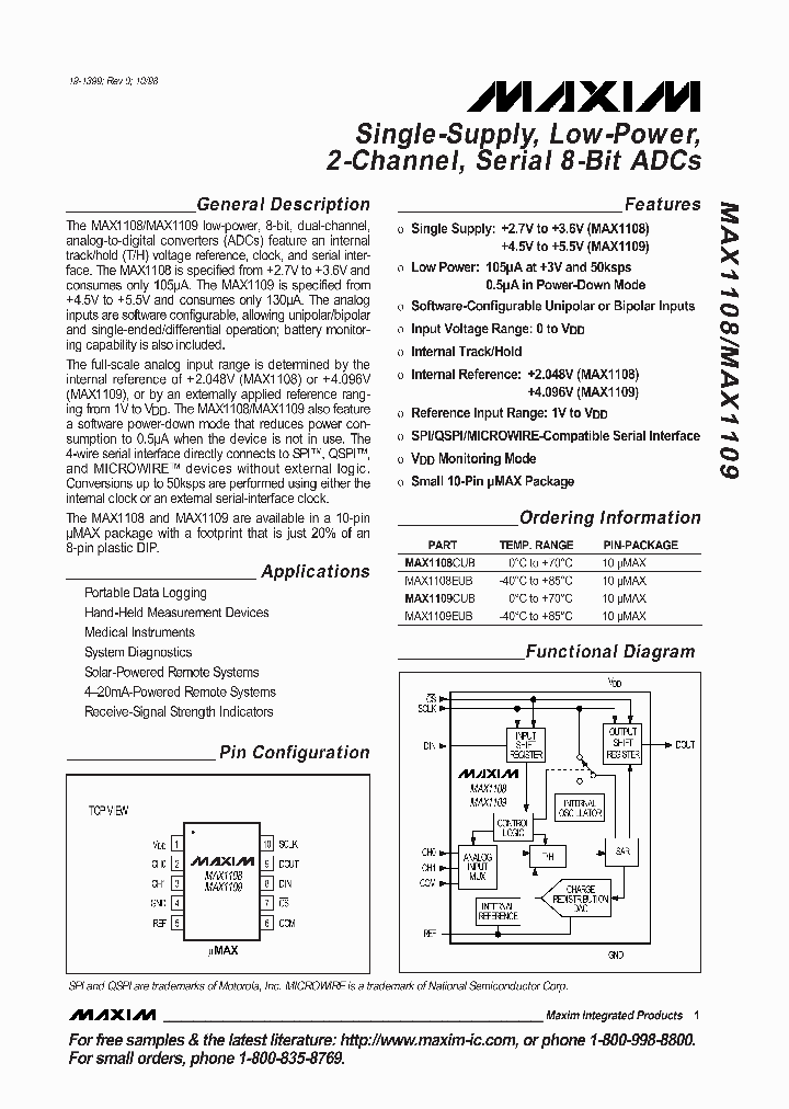 MAX1109CUB_8974034.PDF Datasheet