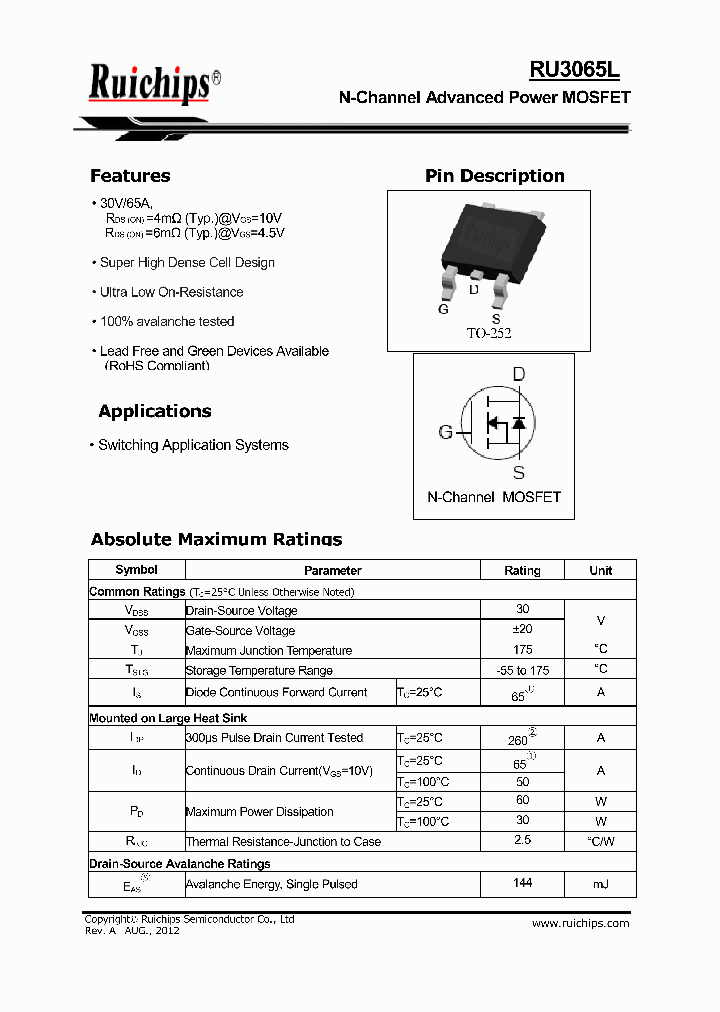 RU3065L_8974518.PDF Datasheet