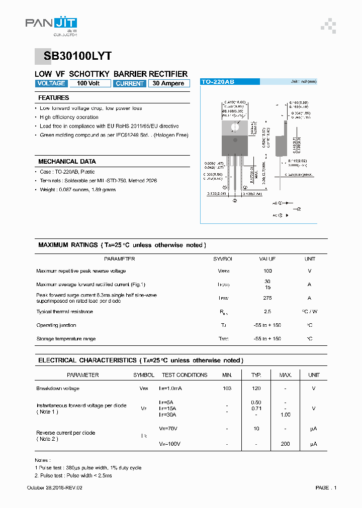 SB30100LYT-16_8976110.PDF Datasheet