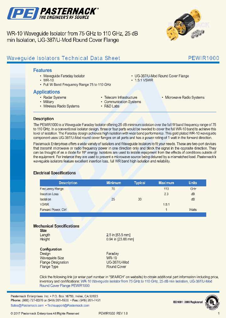 PEWIR1000_8976800.PDF Datasheet