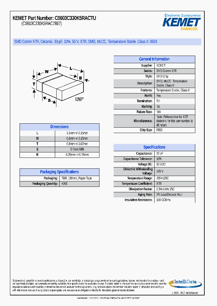 C0603C330K5RACTU_8976996.PDF Datasheet