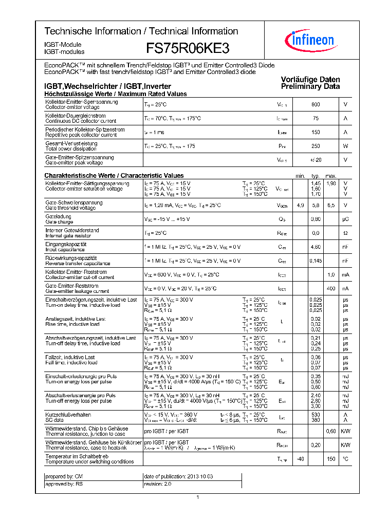 FS75R06KE3_8977931.PDF Datasheet