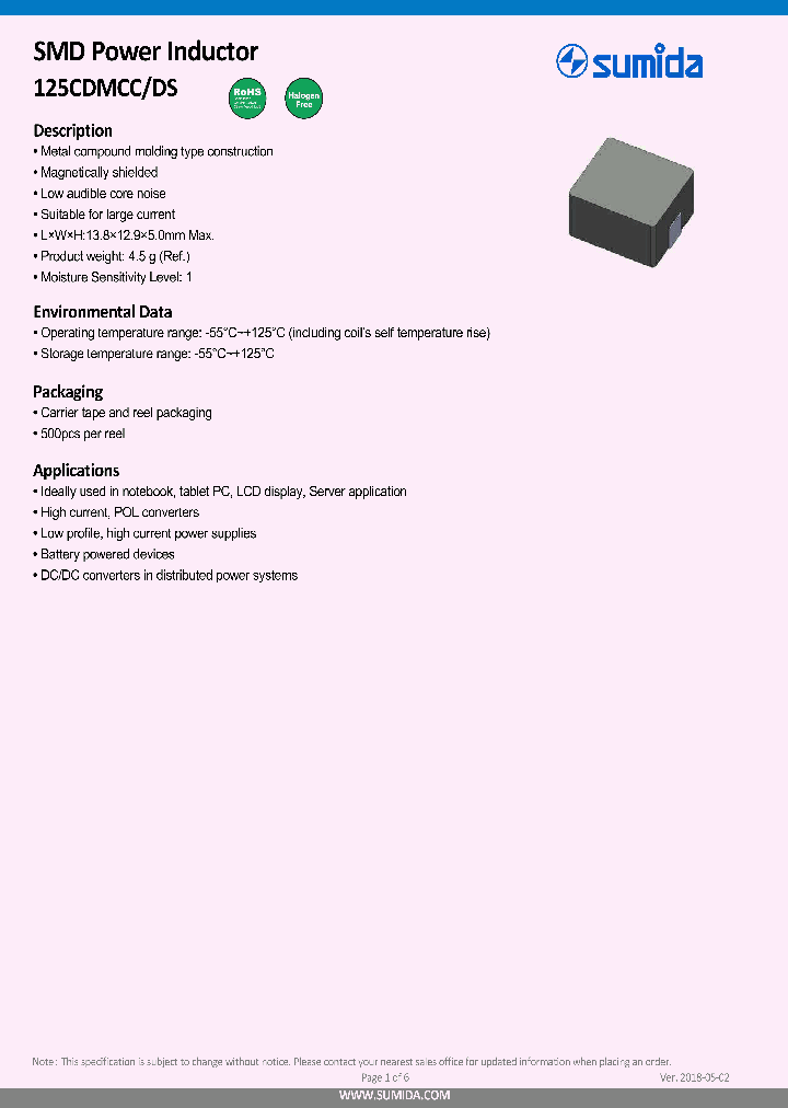 125CDMCCDS_8977989.PDF Datasheet