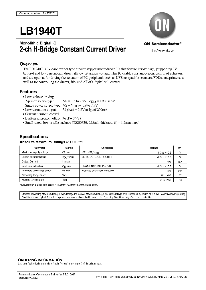 LB1940T-MPB-E_8980274.PDF Datasheet