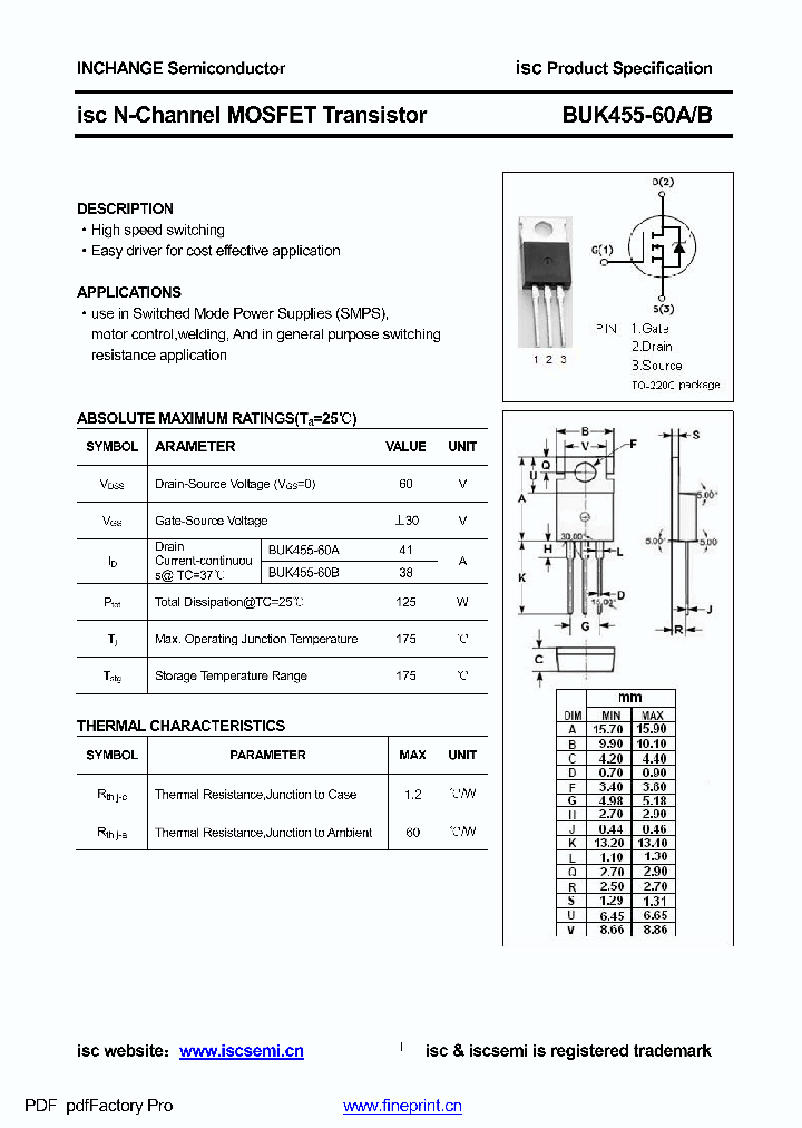 BUK455-60A_8980444.PDF Datasheet