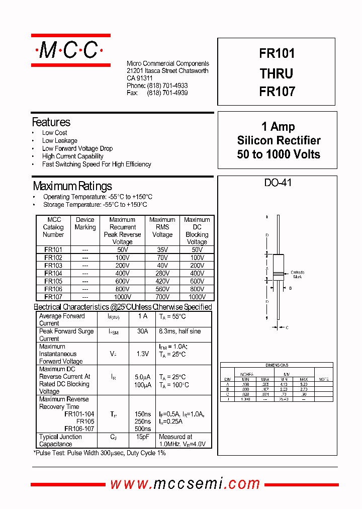 FR105_8981073.PDF Datasheet