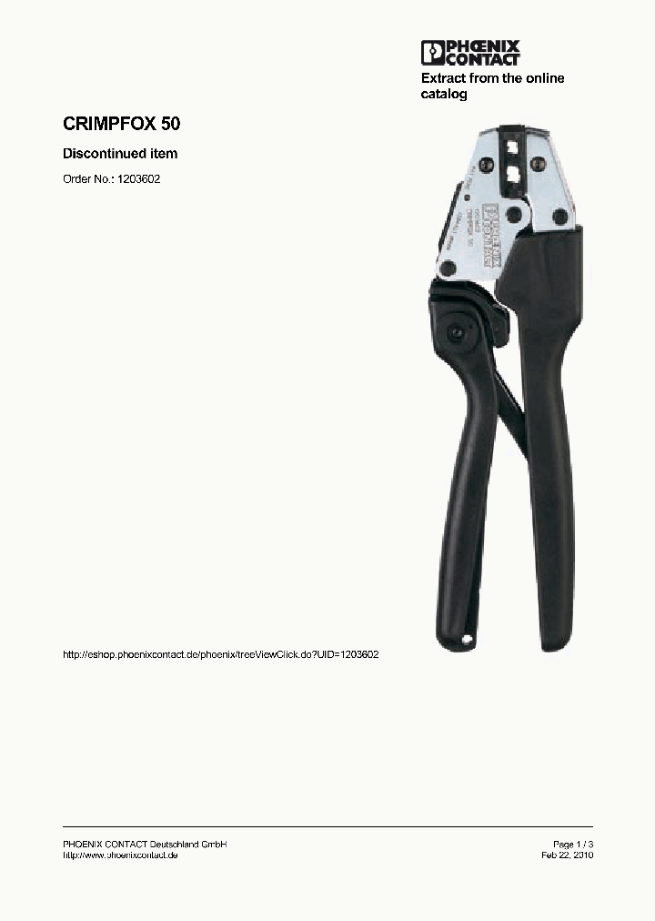 CRIMPFOX-50_8981409.PDF Datasheet