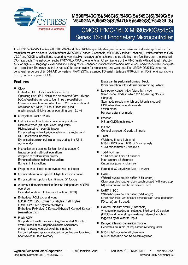 MB90F543GPF_8981651.PDF Datasheet