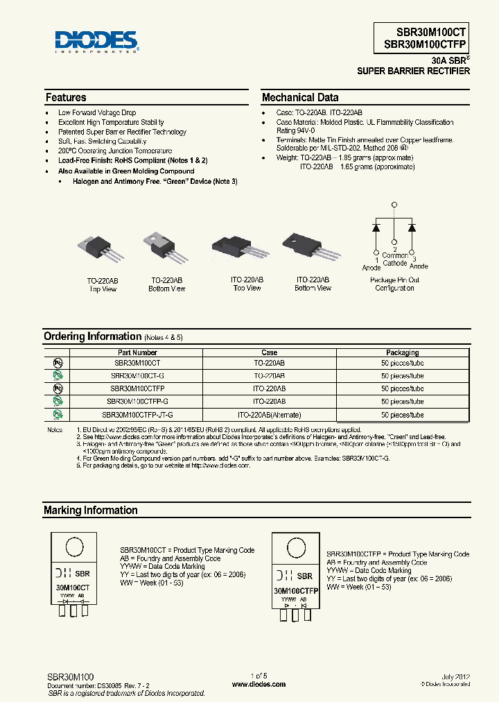 SBR30M100CTFP-G_8982274.PDF Datasheet