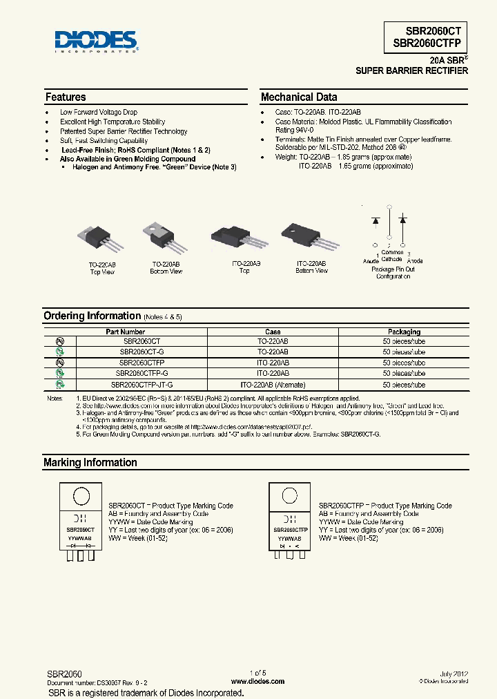 SBR2060CTFP-G_8982276.PDF Datasheet