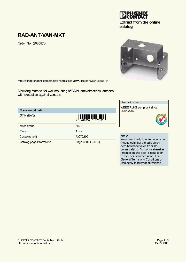 RAD-ANT-VAN-MKT_8982364.PDF Datasheet
