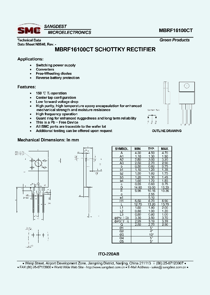 MBRF16100CT_8982999.PDF Datasheet