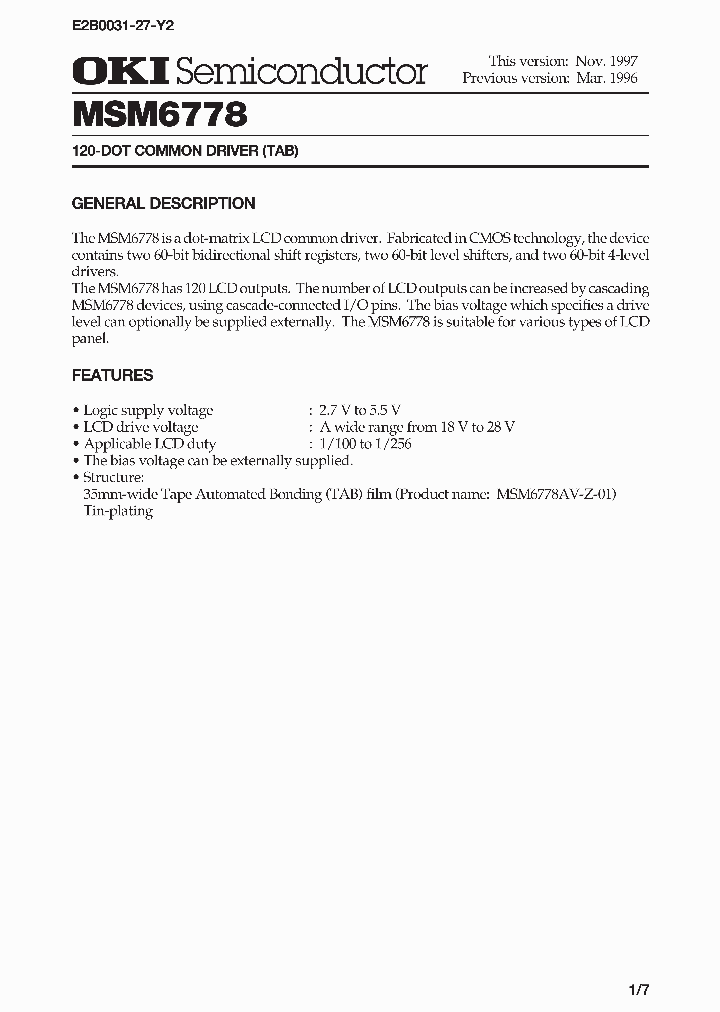 MSM6778_8984334.PDF Datasheet