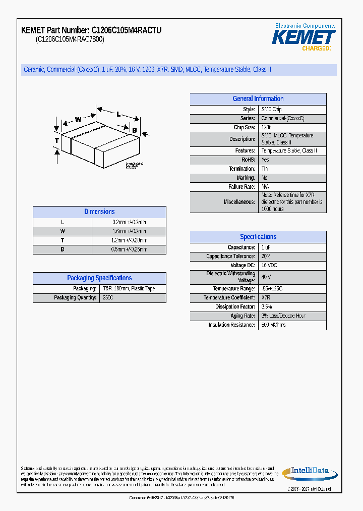 C1206C105M4RACTU_8986063.PDF Datasheet