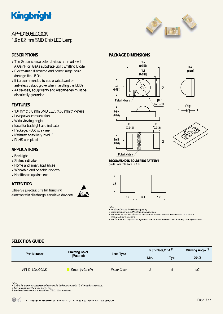 APHD1608LCGCK_8986161.PDF Datasheet