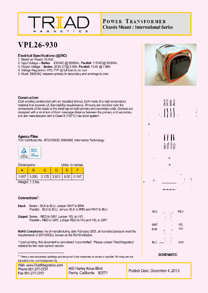 VPL26-930_8986196.PDF Datasheet