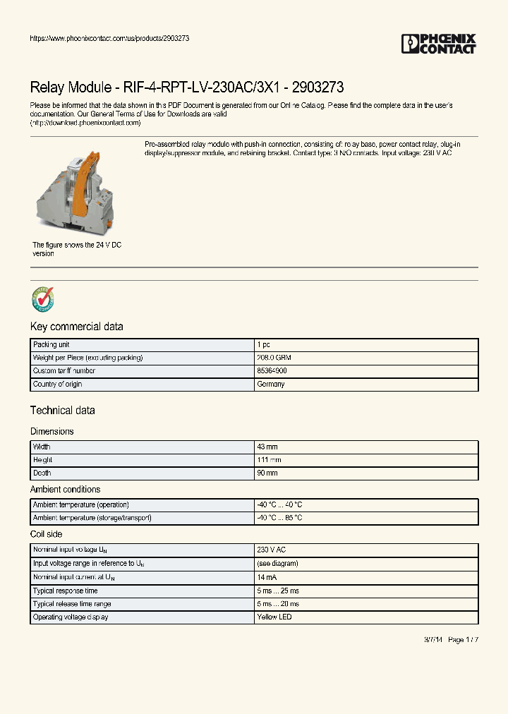 RIF-4-RPT-LV-230AC_8986730.PDF Datasheet
