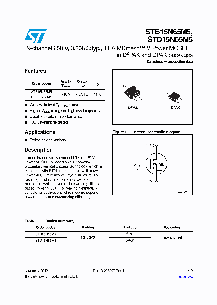 STD15N65M5_8987300.PDF Datasheet