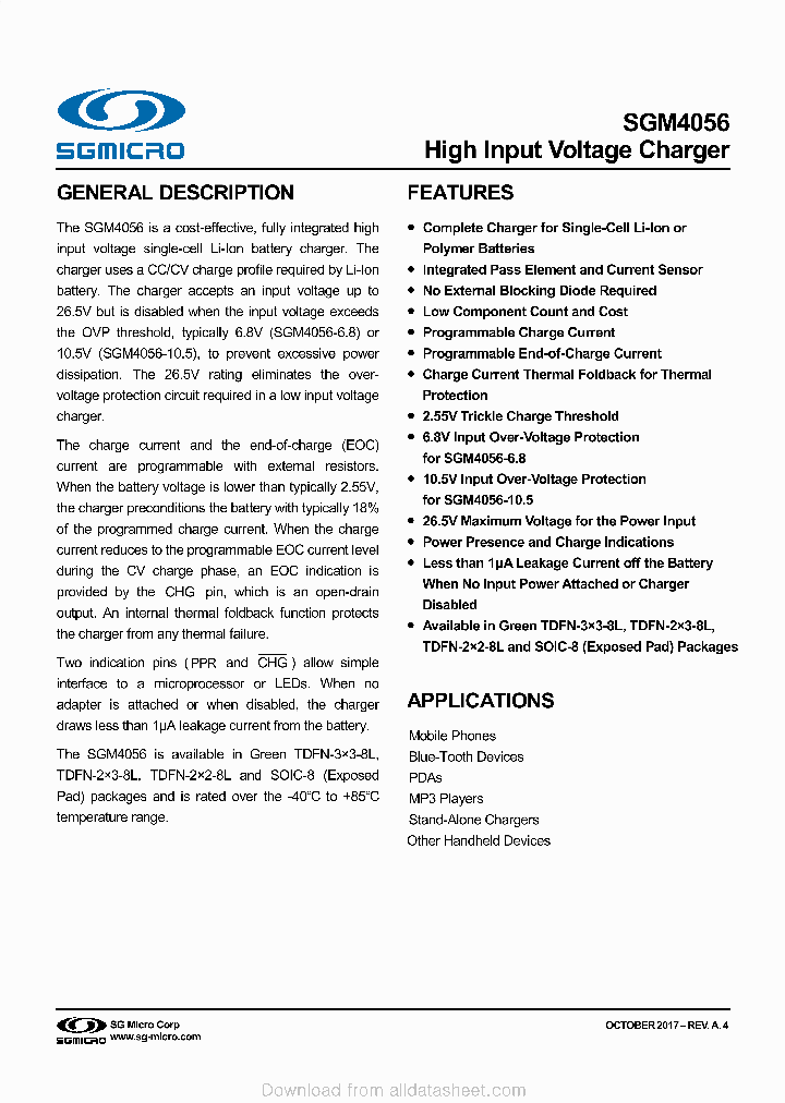 SGM4056-105YTDC8GTR_8989331.PDF Datasheet