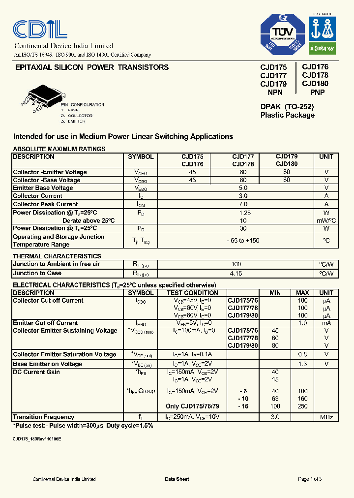 CJD176PNP_8989602.PDF Datasheet