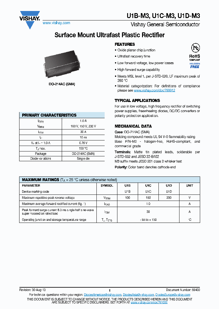 U1D-M3_8990060.PDF Datasheet