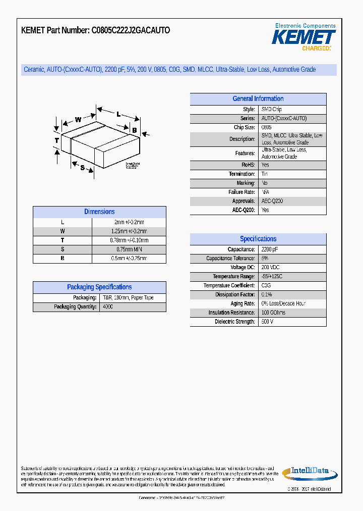 C0805C222J2GACAUTO_8990366.PDF Datasheet
