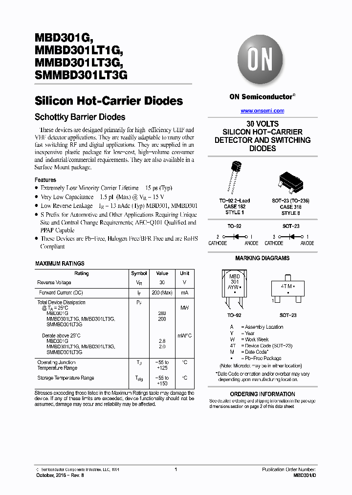 SMMBD301LT3G_8990914.PDF Datasheet