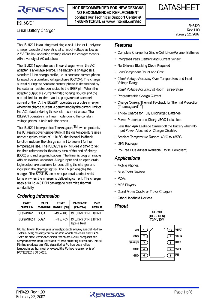 ISL9201_8990965.PDF Datasheet