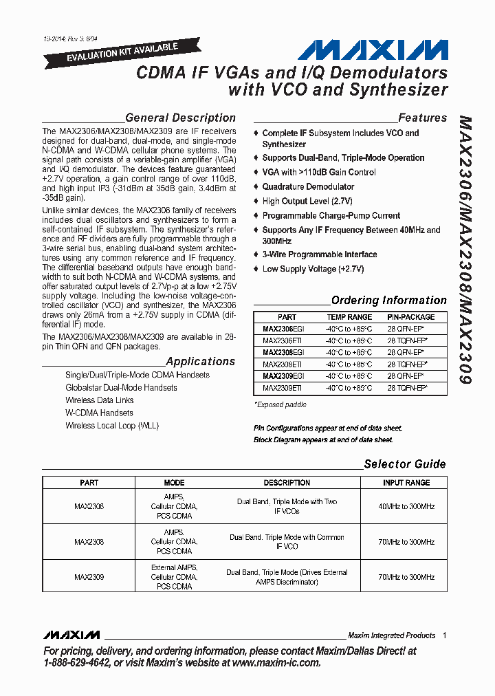 MAX2309_8991018.PDF Datasheet