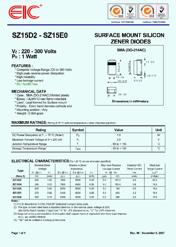 SZ15E0_8991786.PDF Datasheet