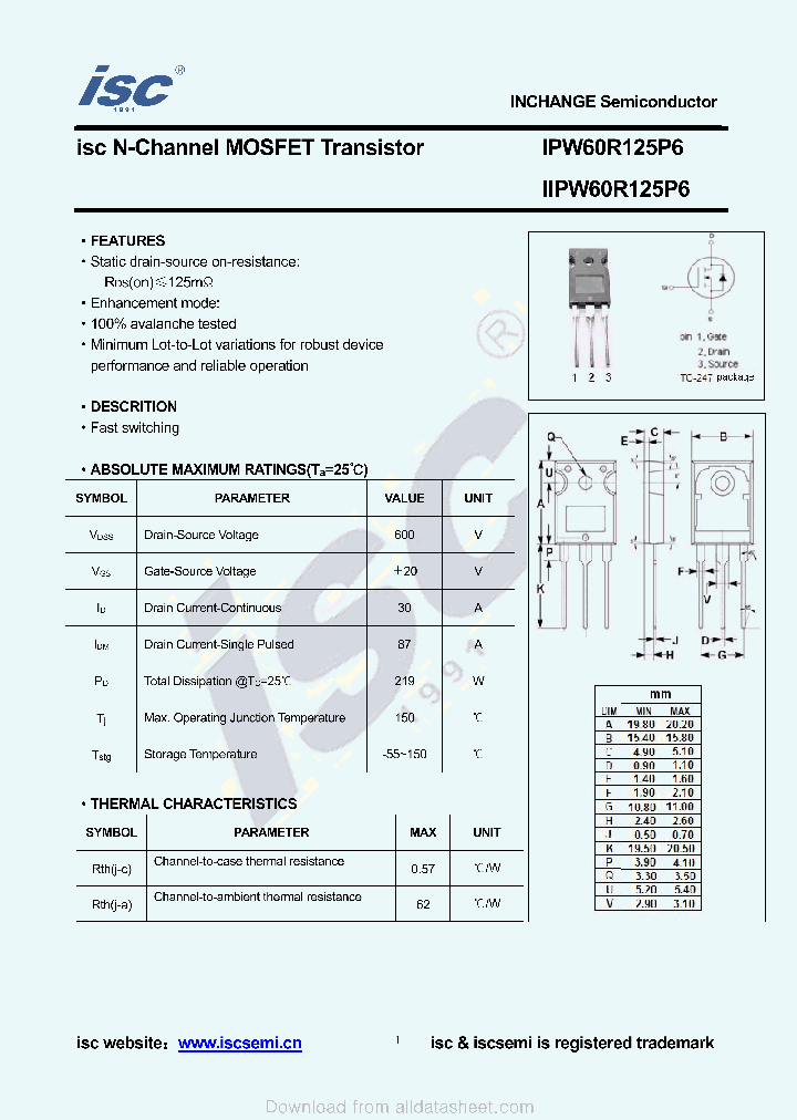 IPW60R125P6_8992372.PDF Datasheet