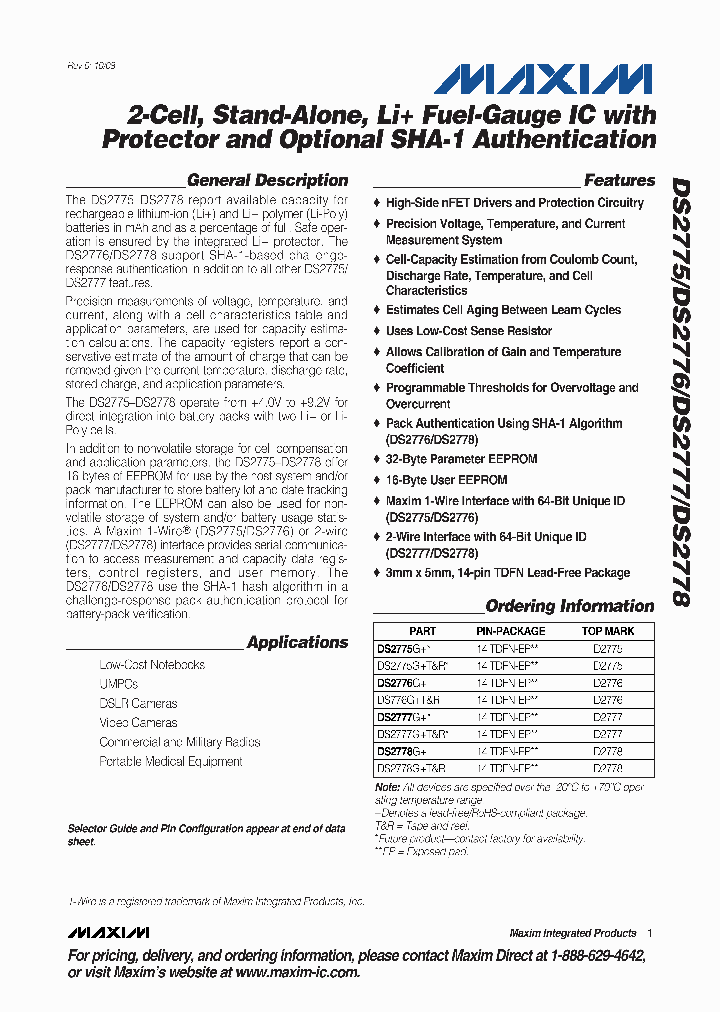 DS2775G_8994658.PDF Datasheet