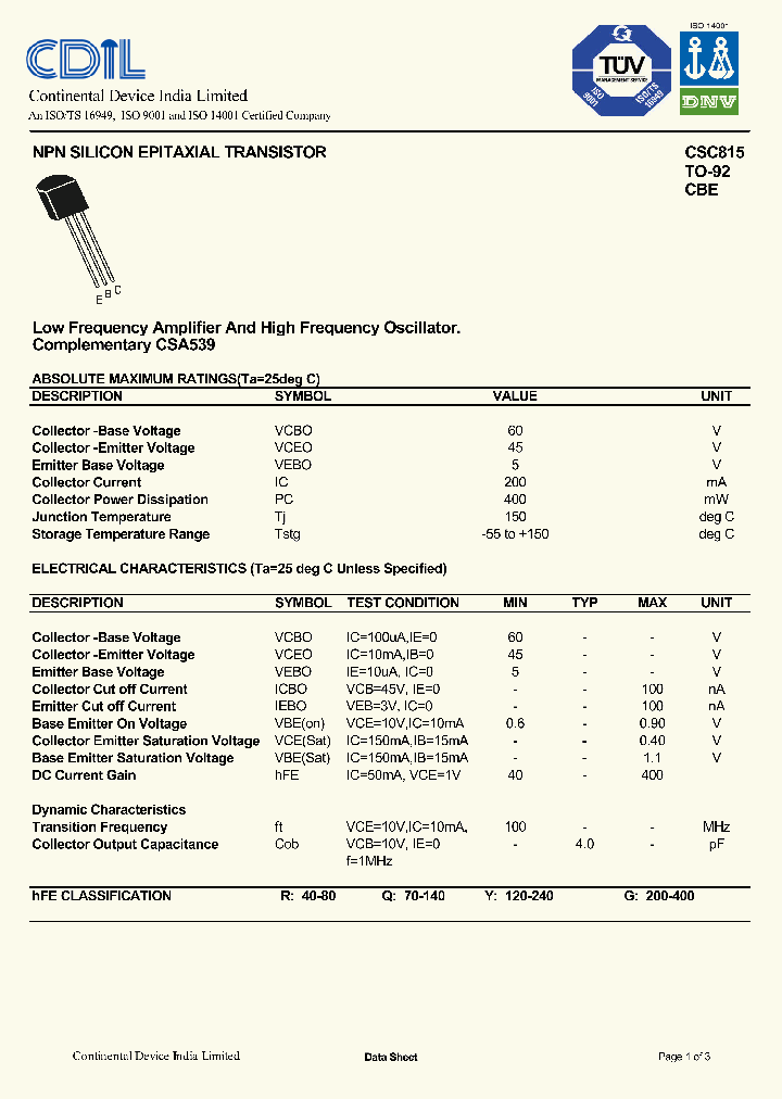CSC815_8995511.PDF Datasheet