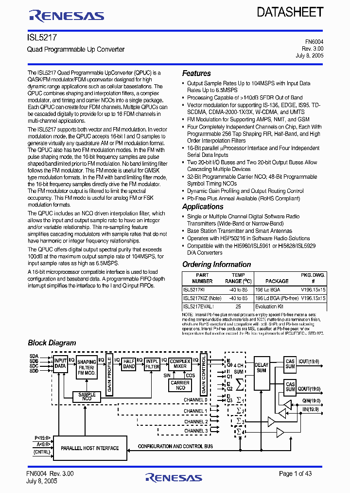 ISL5217EVAL1_8995744.PDF Datasheet