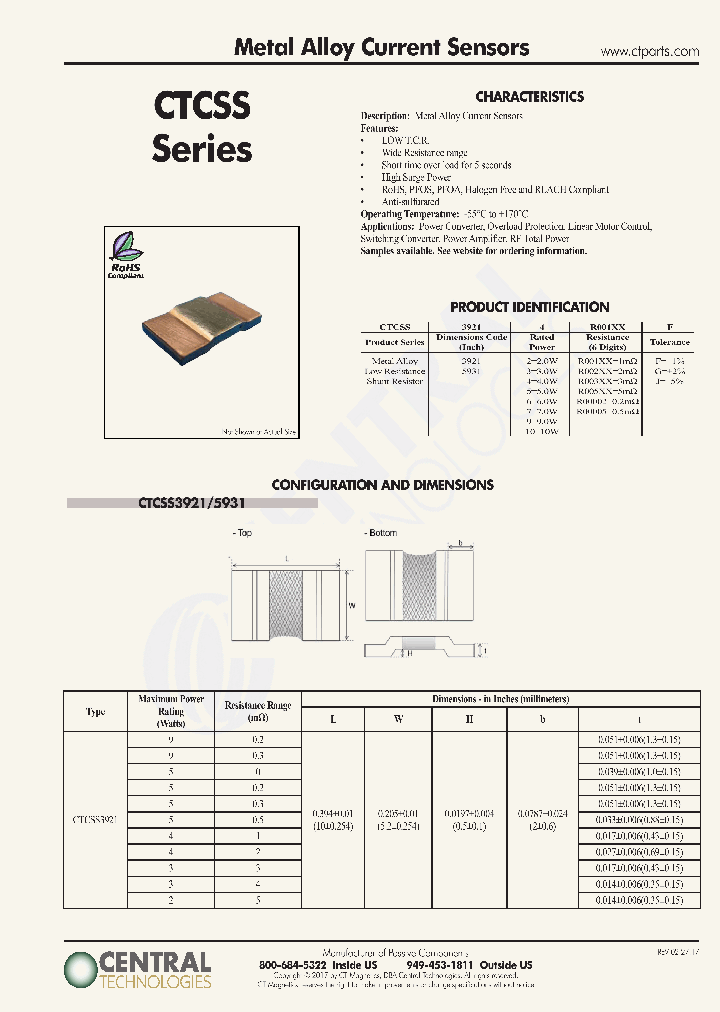 CTCSS3921_8995923.PDF Datasheet