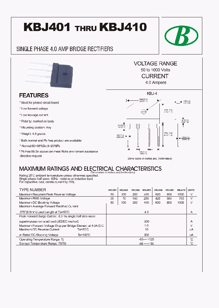 KBJ4005_8996288.PDF Datasheet