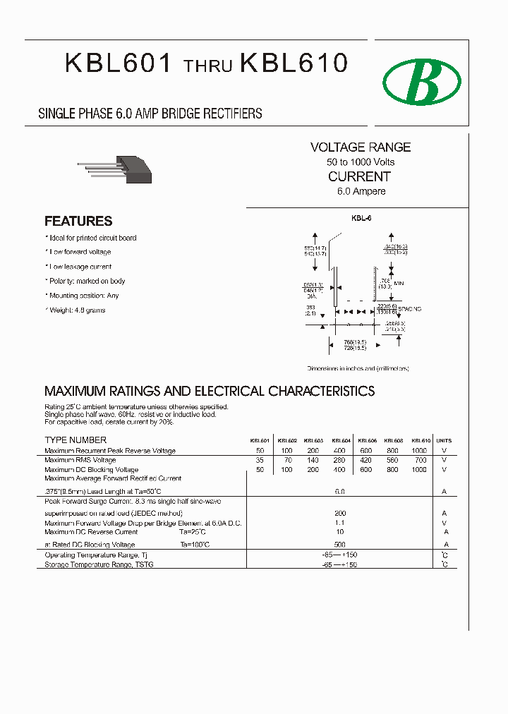 KBL601_8997127.PDF Datasheet