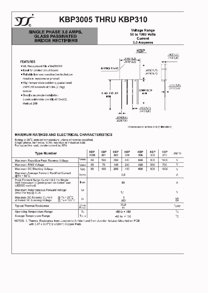 KBP306_8998885.PDF Datasheet