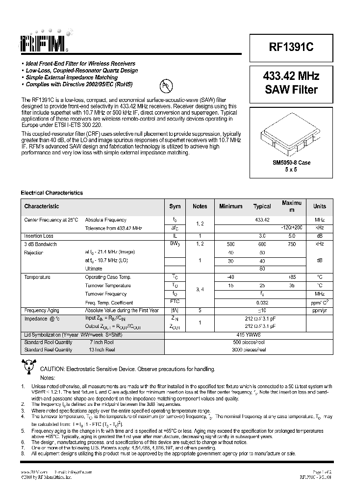 RF1391C_8999083.PDF Datasheet
