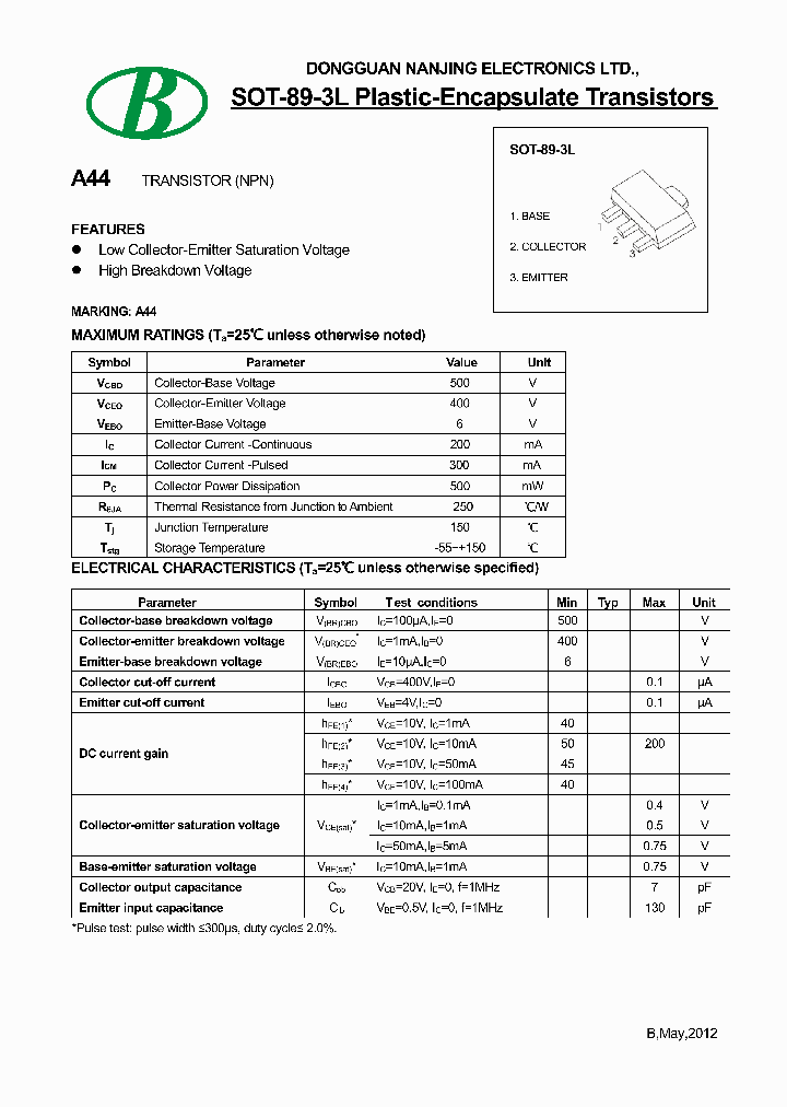 PXTA44_8999183.PDF Datasheet