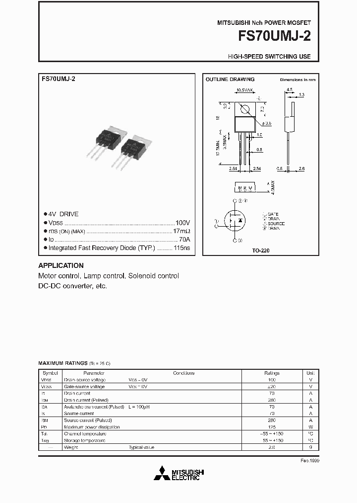 FS70UMJ-2_8999251.PDF Datasheet