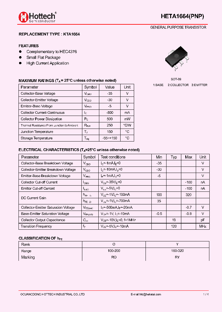 HETA1664_9000463.PDF Datasheet