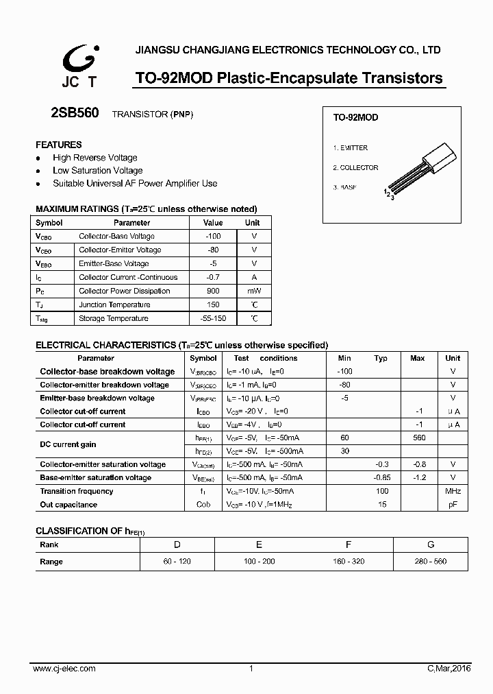 2SB560_9000677.PDF Datasheet