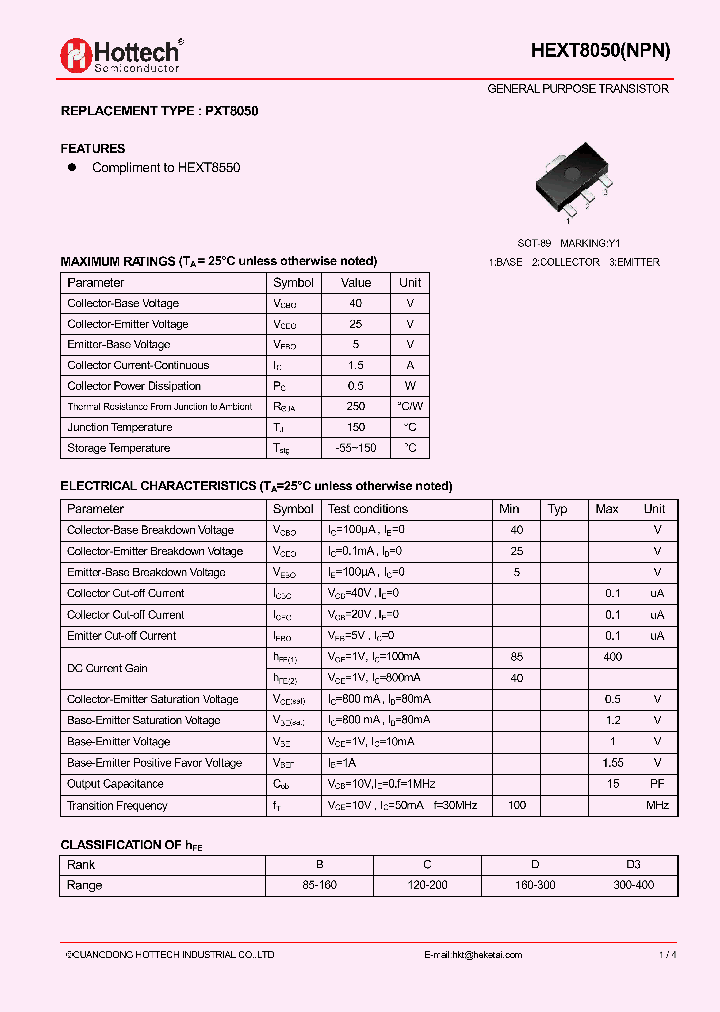 HEXT8050_9000683.PDF Datasheet