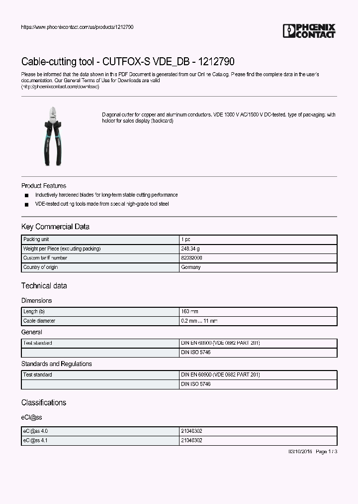 CUTFOX-S-VDE-DB_9001999.PDF Datasheet