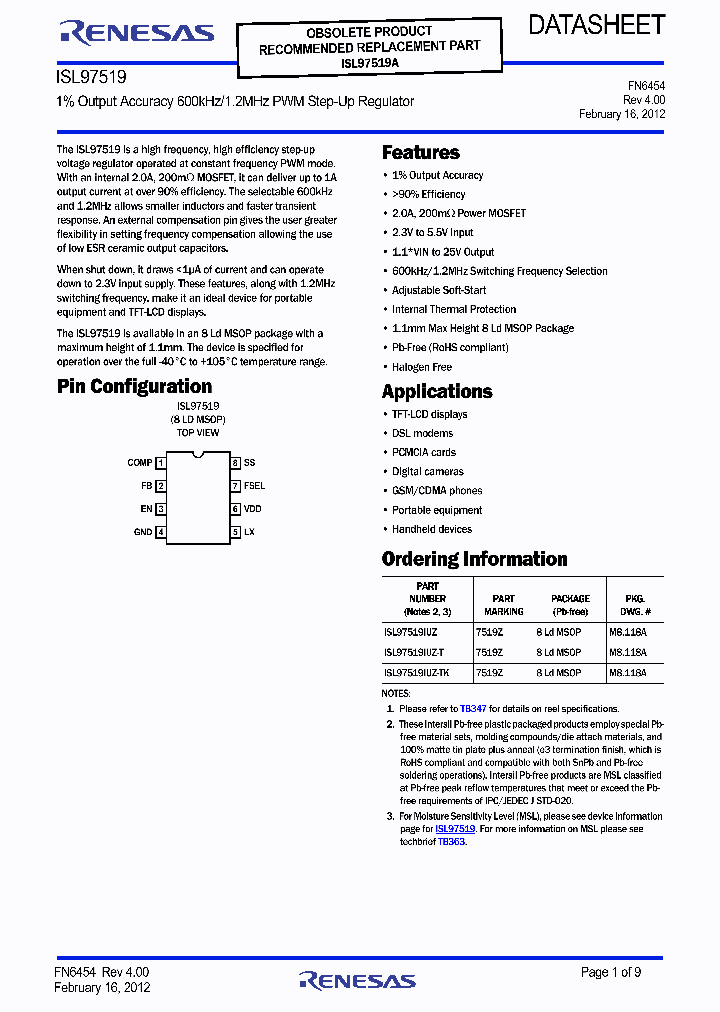 ISL97519_9002074.PDF Datasheet