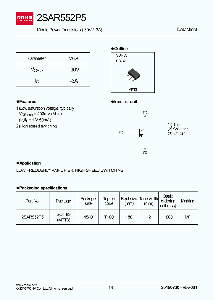 2SAR552P5_9003587.PDF Datasheet